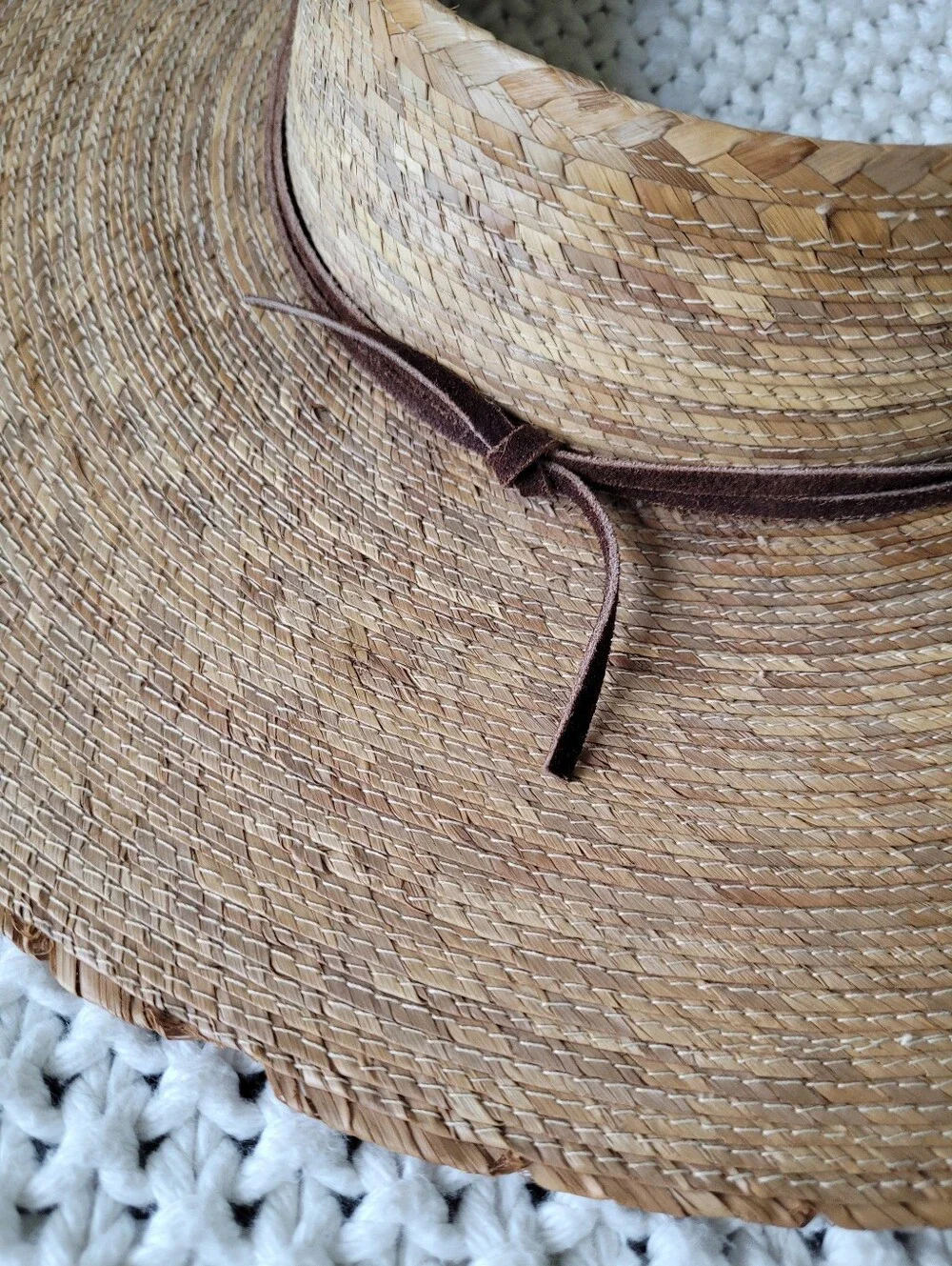Tula Open Crown Wide Brim Straw Hat, UPF 50+